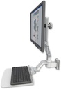 AccessMount™ Ultra 510 LCD 3.5" wall mount with a 12" flat keyboard tray