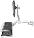 AccessMount™ Ultra 510 LCD 3.5" wall mount with a wrist-rest keyboard tray and an 11" arm