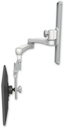 AccessMount™ Inverted Ultra 510 LCD mount on a 19" wall track slider with a 20" double-arm