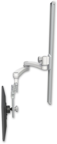 AccessMount™ Inverted Ultra 510 LCD mount on a 36" wall track slider with a 20" double-arm