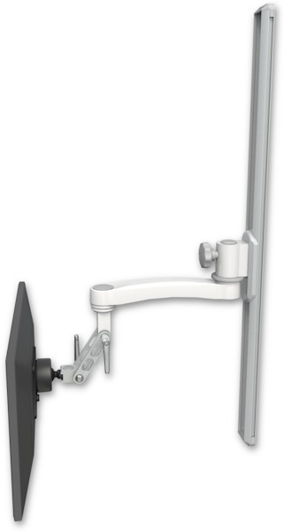 AccessMount™ Inverted Ultra 500 LCD mount on a 36" wall track slider with an 11" arm