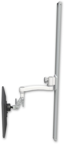 AccessMount™ Inverted Ultra 500 LCD mount on a 50" wall track slider with an 11" arm