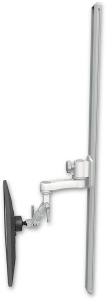 AccessMount™ Inverted Ultra 500 LCD mount on a 50" wall track slider with an 6" arm