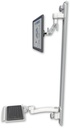 AccessMount™ Inverted Ultra 500 LCD mount on a 50" wall track with separate arms, a 12" keyboard tray, and an 11" arm