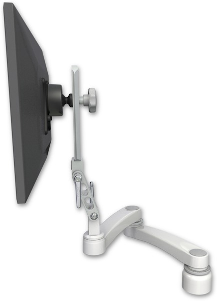 AccessMount™ Ultra 510 LCD desk mount with a 1" riser and a 20" double-arm
