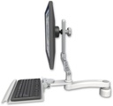 AccessMount™ Ultra 510 LCD desk mount with a 1" riser, a 12" keyboard tray, and an 11" arm
