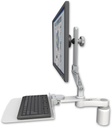AccessMount™ Ultra 510 LCD desk mount with a 3" riser, a 12" flat keyboard tray, and an 6" arm