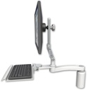 AccessMount™ Ultra 510 LCD desk mount with a 5" riser, a 12" keyboard tray, and an 11" arm