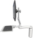 AccessMount™ Ultra 510 LCD desk mount with a 7.5" riser, a 12" keyboard tray, and an 11" arm