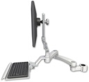 AccessMount™ Ultra 510 LCD mount for a 1.5" pole with a 12" keyboard tray and a 20" double-arm