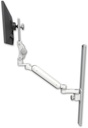 AccessMount™ Ultra 182 Arm with Paralink monitor mount mount on a 36" wall track slider and an 6" arm