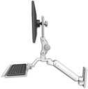 AccessMount™ Ultra 182 Arm with Paralink monitor mount wall mount and a 12" keyboard tray