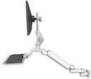 AccessMount™ Ultra 182 Arm with Paralink monitor mount 3.5" wall mount, a 12" keyboard tray, and an 6" arm