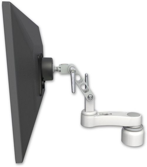 AccessMount™ Ultra 500 LCD desk mount with a 1" riser and an 6" arm