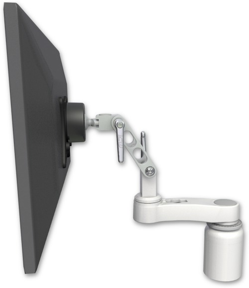 AccessMount™ Ultra 500 LCD desk mount with a 3" riser and an 6" arm