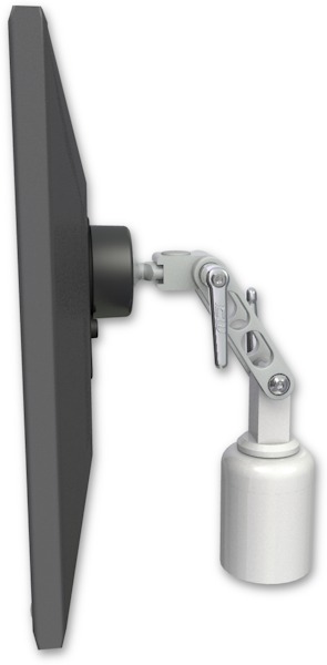 AccessMount™ Ultra 500 LCD desk mount with a 3" riser