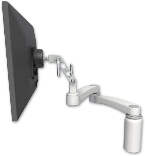 AccessMount™ Ultra 500 LCD desk mount with a 5" riser and a 20" double-arm