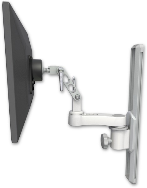 AccessMount™ Ultra 500 LCD mount on a 19" wall track slider with an 6" arm