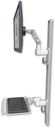 AccessMount™ Ultra 500 LCD mount on a 36" wall track with separate arms and a 12" keyboard tray