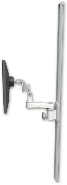 AccessMount™ Ultra 500 LCD mount on a 50" wall track slider with an 6" arm