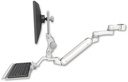AccessMount™ Inverted Ultra 182 Arm with Paralink monitor mount mount for a 1.5" pole, a 12" keyboard tray, and an 6" arm