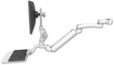 AccessMount™ Inverted Ultra 182 Arm with Paralink monitor mount mount for a 1.5" pole, a 12" flat keyboard tray, and an 11" arm