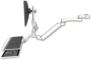 AccessMount™ Inverted Ultra 182 Arm with Paralink monitor mount mount for a 1.5" pole, a wrist-rest keyboard tray, and an 11" arm