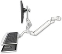 AccessMount™ Inverted Ultra 182 Arm with Paralink monitor mount mount for a 1.5" pole and a wrist-rest keyboard tray