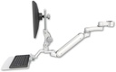 AccessMount™ Inverted Ultra 182 Arm with Paralink monitor mount mount for a 1.75" pole, a 12" flat keyboard tray, and an 6" arm