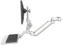 AccessMount™ Inverted Ultra 182 Arm with Paralink monitor mount mount for a 1.75" pole and a 12" flat keyboard tray