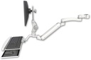 AccessMount™ Inverted Ultra 182 Arm with Paralink monitor mount mount for a 1.75" pole, a wrist-rest keyboard tray, and an 11" arm