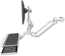 AccessMount™ Inverted Ultra 182 Arm with Paralink monitor mount mount for a 1.75" pole and a wrist-rest keyboard tray