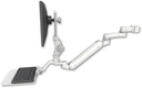 AccessMount™ Inverted Ultra 182 Arm with Paralink monitor mount mount for a 2" pole, a 12" flat keyboard tray, and an 6" arm