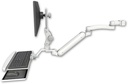 AccessMount™ Inverted Ultra 182 Arm with Paralink monitor mount mount for a 2" pole, a wrist-rest keyboard tray, and an 11" arm