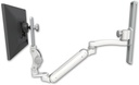 AccessMount™ Inverted Ultra 182 Arm with Paralink monitor mount mount on a 19" wall track slider and an 11" arm