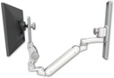 AccessMount™ Inverted Ultra 182 Arm with Paralink monitor mount mount on a 19" wall track slider and an 6" arm