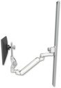 AccessMount™ Inverted Ultra 182 Arm with Paralink monitor mount mount on a 50" wall track slider and an 6" arm