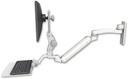AccessMount™ Inverted Ultra 182 Arm with Paralink monitor mount wall mount, a 12" flat keyboard tray, and an 11" arm
