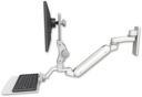 AccessMount™ Inverted Ultra 182 Arm with Paralink monitor mount wall mount, a 12" flat keyboard tray, and an 6" arm