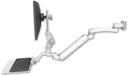 AccessMount™ Inverted Ultra 182 Arm with Paralink monitor mount 3.5" wall mount, a 12" flat keyboard tray, and an 11" arm