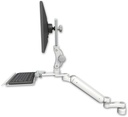 AccessMount™ Ultra 182 Arm with Paralink monitor mount desk mount, a 1" riser, a 12" keyboard tray, and an 6" arm