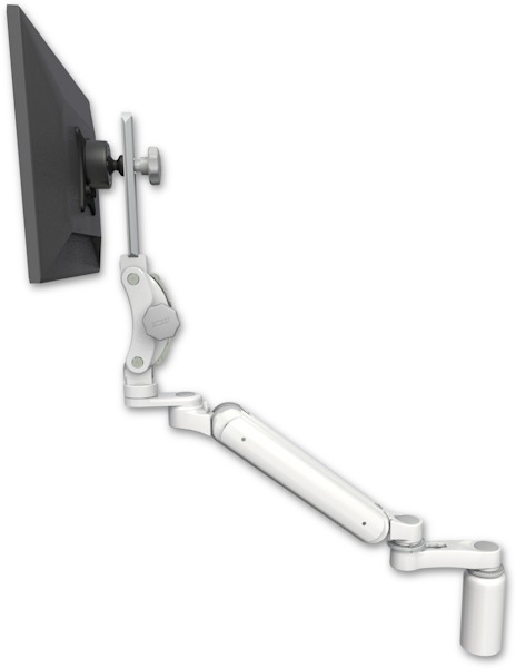 AccessMount™ Ultra 182 Arm with Paralink monitor mount desk mount, a 5" riser, and an 6" arm