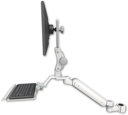 AccessMount™ Ultra 182 Arm with Paralink monitor mount mount for a 1.5" pole and a 12" keyboard tray