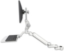 AccessMount™ Ultra 182 Arm with Paralink monitor mount mount for a 1.5" pole, a 12" flat keyboard tray, and an 6" arm