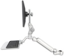 AccessMount™ Ultra 182 Arm with Paralink monitor mount mount for a 1.5" pole and a 12" flat keyboard tray