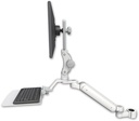 AccessMount™ Ultra 182 Arm with Paralink monitor mount mount for a 1.75" pole and a 12" flat keyboard tray