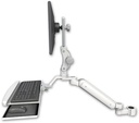 AccessMount™ Ultra 182 Arm with Paralink monitor mount mount for a 1.75" pole and a wrist-rest keyboard tray
