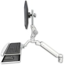 AccessMount™ Ultra 182 Arm with Paralink monitor mount mount for a 2" radius and a wrist-rest keyboard tray