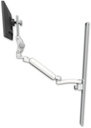 AccessMount™ Ultra 182 Heavy Duty Arm with Paralink monitor mount mount on a 50" wall track slider and an 11" arm