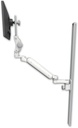 AccessMount™ Ultra 182 Heavy Duty Arm with Paralink monitor mount mount on a 50" wall track slider and an 6" arm